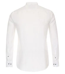 CASAMODA Langarmhemd Freizeithemd uni Weiß/Creme