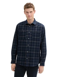 TOM TAILOR Hemd Hellblau/Dunkelblau/Blau