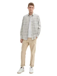 TOM TAILOR Hemd Grau/Khaki/Blau/Weiß
