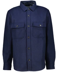 Gant Langarmhemd Overshirt Regular Fit Dunkelblau/Blau/Hellblau