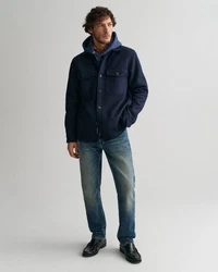 Gant Langarmhemd Overshirt Regular Fit Dunkelblau/Blau/Hellblau