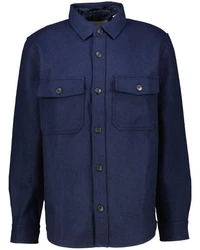 Gant Langarmhemd Overshirt Regular Fit Dunkelblau/Blau/Hellblau