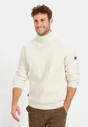 camel active Rollkragenpullover Creme/Weiß/Beige/Khaki