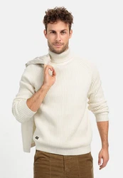 camel active Rollkragenpullover Creme/Weiß/Beige/Khaki