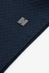 Next Poloshirt Strukturiertes Polo-Shirt Dunkelblau/Blau/Hellblau