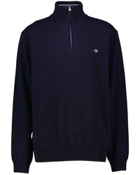 Gant Strickpullover Herren Troyer Dunkelblau/Schwarz