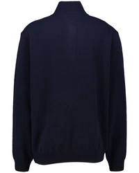 Gant Strickpullover Herren Troyer Dunkelblau/Schwarz