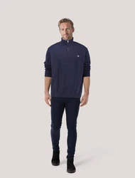 Gant Strickpullover Herren Troyer Dunkelblau/Schwarz