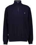Gant Strickpullover Herren Troyer Dunkelblau/Schwarz