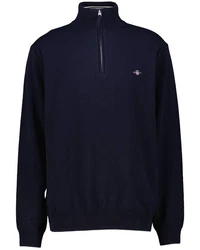 Gant Strickpullover Herren Troyer Dunkelblau/Schwarz