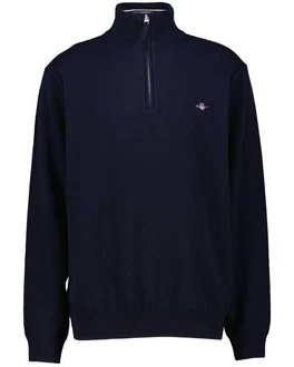 Gant Strickpullover Herren Troyer Dunkelblau/Schwarz Gant Strickpullover Herren Troyer Dunkelblau/Schwarz