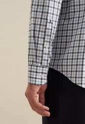 seidensticker Flanellhemd Slim Langarm Button-Down-Kragen 