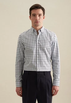 seidensticker Flanellhemd Slim Langarm Button-Down-Kragen seidensticker Flanellhemd Slim Langarm Button-Down-Kragen