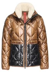 New Canadian Steppjacke mit abnehmbarem Innenkragen Braun/Gold/Grau