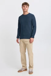 Indicode Strickpullover IDJadas Dunkelblau/Blau/Hellblau