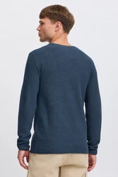 Indicode Strickpullover IDJadas Dunkelblau/Blau/Hellblau
