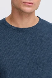 Indicode Strickpullover IDJadas Dunkelblau/Blau/Hellblau