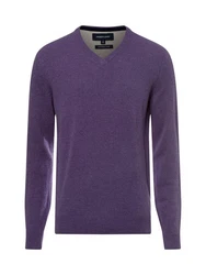 Andrew James Strickpullover Lila/Dunkelblau/Fliederfarben