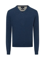 Andrew James Strickpullover Blau/Dunkelblau
