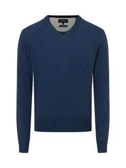 Andrew James Strickpullover Blau/Dunkelblau