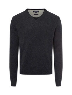 Andrew James Strickpullover Dunkelgrau/Dunkelblau/Grau