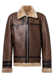 Lederjacke MQ-43003 mit stehkragen
