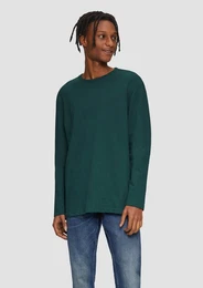 Langarmshirt Langarmshirt aus Struktur-Jersey