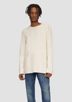 QS Langarmshirt aus Struktur-Jersey Weiß/Khaki/Beige/Creme