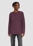 QS Langarmshirt aus Struktur-Jersey Dunkelrot/Lila/Bordeaux/Rosa