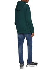 QS Kapuzen-Sweatshirt mit Logostickerei Dunkelgrün/Grün