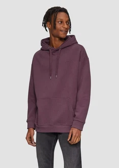 QS Kapuzen-Sweatshirt mit Logostickerei Dunkelrot/Lila/Rosa QS Kapuzen-Sweatshirt mit Logostickerei Dunkelrot/Lila/Rosa