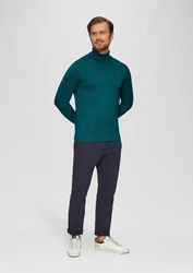 s.Oliver Strickpullover Rollkragenpullover cyanblau