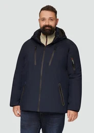 Outdoorjacke Wasserabweisende Jacke mit Kapuze und Zip-Details Artwork