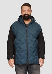Outdoorjacke Leichte Steppjacke im Fabricmix Blende