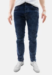 Regular-fit-Jeans Acid Denim Jeans mit Kontrastnhten und Stretch 8194 in Dunkelblau