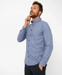 Brax Langarmhemd Style DANIEL Hellblau/Dunkelblau/Grau/Blau