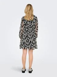 ONLY Relax-fit-Jeans ONLCERA LIFE 3/4 SHORT DRESS WVN NO Grau/Dunkelgrau/Gelb/Weiß