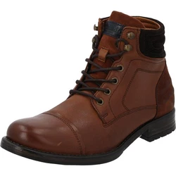 Palado Ferben Schnürstiefelette Braun/Dunkelbraun/Orange