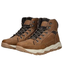 TOM TAILOR Stiefelette Schnürstiefelette Braun