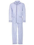 Lucky Nachthemd Pyjama Set Langarm Karo