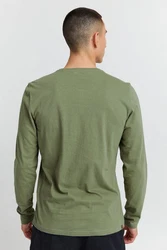 11 Project Langarmshirt PRBonso Dunkelgrün/Grün/Khaki/Hellgrün