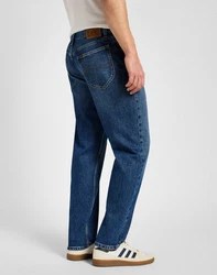 Lee Weite Jeans OSCAR Blau/Dunkelblau/Beige/Hellblau