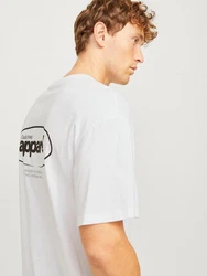 JACK & JONES T-Shirt 'JJEBradley' Weiß/Grau/Hellgrün