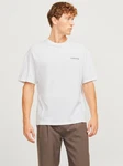 JACK & JONES T-Shirt 'JJEBradley' Weiß/Grau/Hellgrün