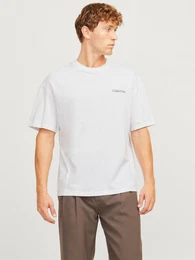 Rundhalsshirt JJEBRADLEY GRAPHIC TEE SS O-NECK NOOS mit Front und Back Print