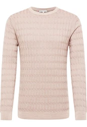 Eterna Strickpullover Rosa/Beige