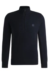 BOSS Strickpullover Kanobix Dunkelblau/Blau