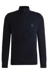 BOSS Strickpullover Kanobix Dunkelblau/Blau