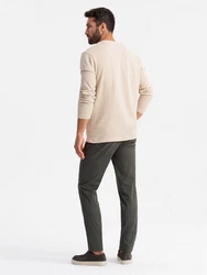 OMBRE Chinohose für Herren Khaki/Dunkelgrün