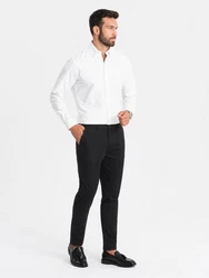 OMBRE Chinohose für Herren Schwarz/Rot/Bordeaux